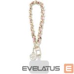 Aizmugurējais vāciņš Guess  Guess GUOUCHSAMC4P Universal Hand Strap case - pink Saffiano Chain 4G Charm 