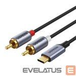 Kabelis Ugreen  Ugreen audio cable USB Type C (male) - 2RCA (male) 1.5m gray (20193 CM451) 