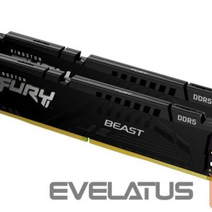 Operatīv atmiņa DDR4 Kingston  KF560C30BBEK2-32 32GB 6000MT/s DDR5 CL30 DIMM (Kit of 2) FURY Beast Black EXPO 