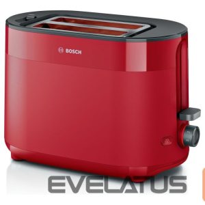 Tosters Bosch  Compact Toaster | TAT2M124 MyMoment | Power 950 W | Number of slots 2 | Housing material Plastic | Red 