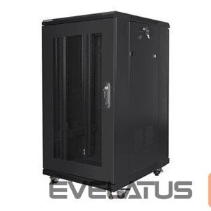 Citas preces Lanberg  | Rack cabinet 19" free-standing 22U/600x800 (flat pack) with mesh door | FF01-6822-23B | Black 