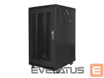 Citas preces Lanberg | Rack cabinet 19" free-standing 22U/600x800 (flat pack) with mesh door | FF01-6822-23B | Black