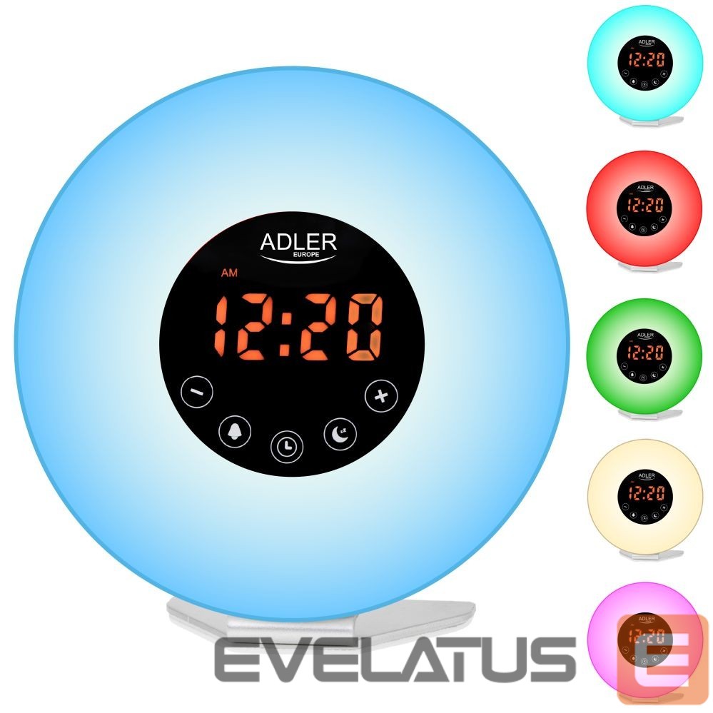 Interaktīvs risinājums Adler Wake-Up Light Alarm Clock | AD 1916