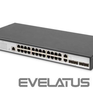 Serveru  - Citi piederumi Digitus  24-Port Gigabit Switch | DN-80221-3 | Managed L2 | Desktop/Wall-mountable 