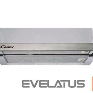 Iebūvējams tvaika nosūcējs Candy  CBT625/2X/1 Hood, B, Telescopic, Built-in, Width 60 cm, Extraction power 332 m³/h, Mechanical control, Silver 
