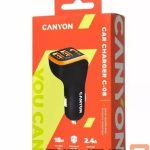 Auto lādētāji Canyon  Universal 3xUSB car adapter Input 12V-24V Output DC Black