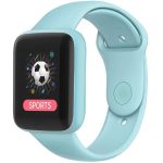 Fitnesa aproce iWear  M7 Smart & Fit Watch with Full Touch 1.3'' IPS Media control / HR / Blood pressure / Social Light Blue