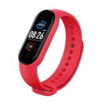Fitnesa aproce iWear  SM6 Smart Bracelet - Fitness Tracker IP67 with HR & Blood pressure / Social / Sleep monitor Red