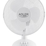 Ventilators Adler  AD 7302 Desk Fan, Number of speeds 2, 60 W, Oscillation, Diameter 23 cm, White 