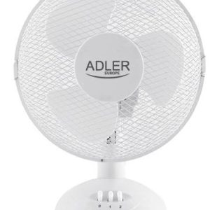 Ventilators Adler  AD 7302 Desk Fan, Number of speeds 2, 60 W, Oscillation, Diameter 23 cm, White 