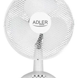 Ventilators Adler  AD 7304 Desk Fan, Number of speeds 3, 45 W, Oscillation, Diameter 40 cm, White 