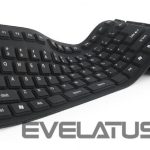 Datora tastatūra Gembird  KEYBOARD FLEXIBLE USB ENG/BLACK KB-109F-B 