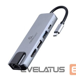 Modules un transceivers Gembird  I/O ADAPTER USB-C TO HDMI/USB3/5IN1 A-CM-COMBO5-04 