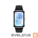 Fitnesa aproce Huawei  Band 11 Matte Black Durable Polymer Case with Black Fluoroelastomer Strap