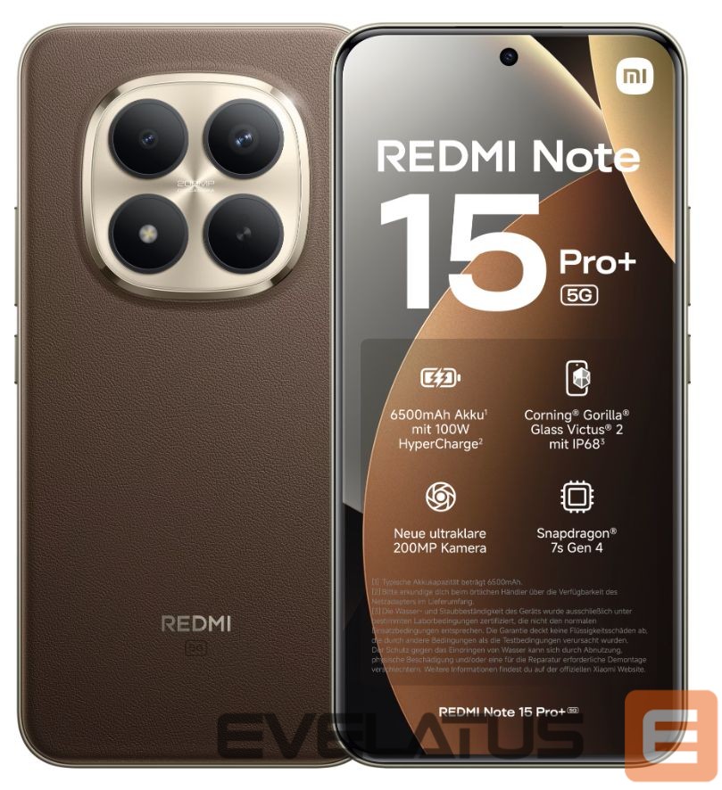 Viedtālrunis Xiaomi Redmi Note 15 Pro+ 8/256GB Mocha Brown