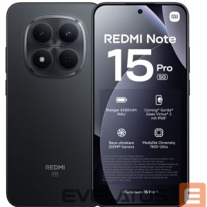 Viedtālrunis Xiaomi  Redmi Note 15 Pro 5G 8/256GB Black