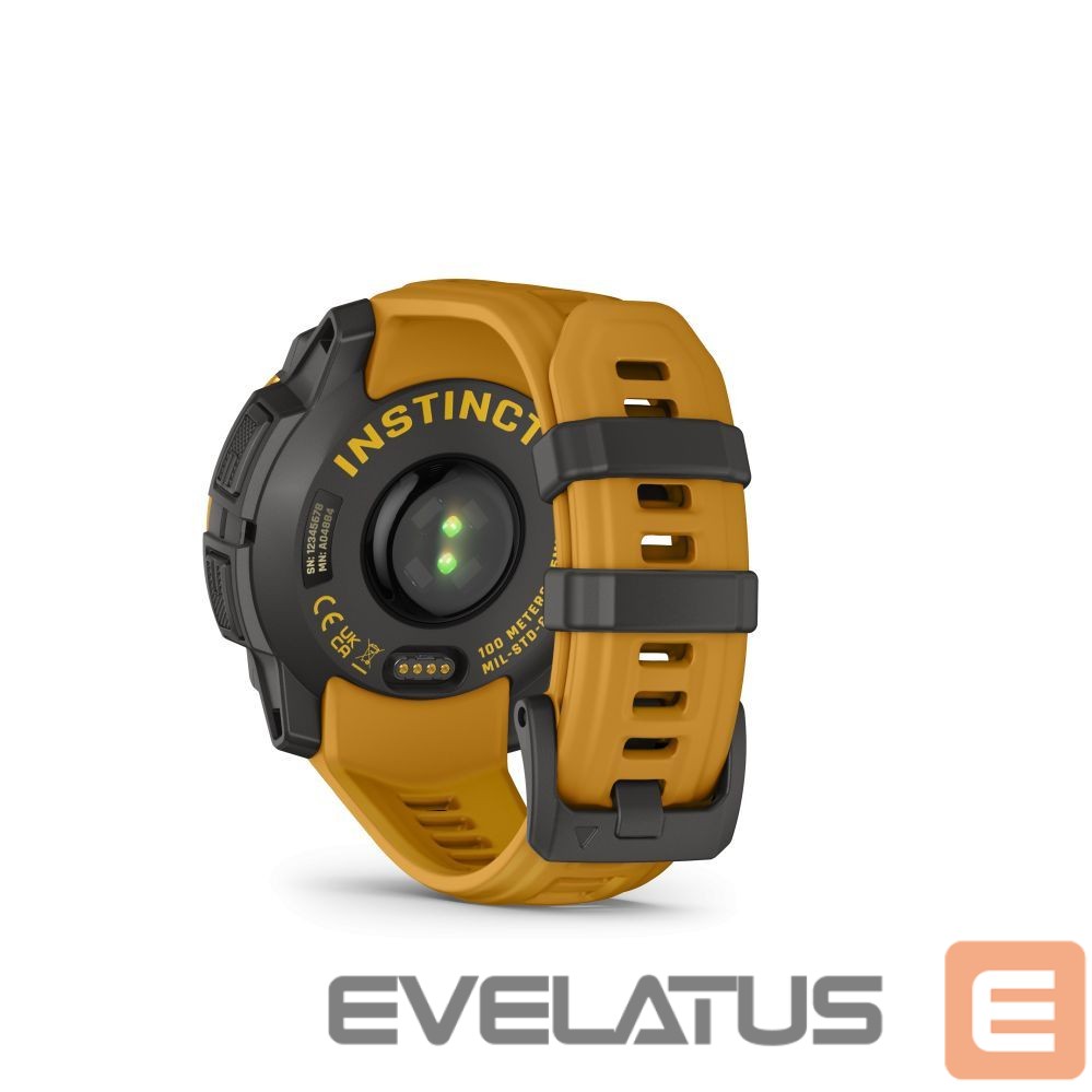 Viedpulksteni Garmin Instinct 3 – 45 mm, Solar
Sunburst with Sunburst/Grey Band