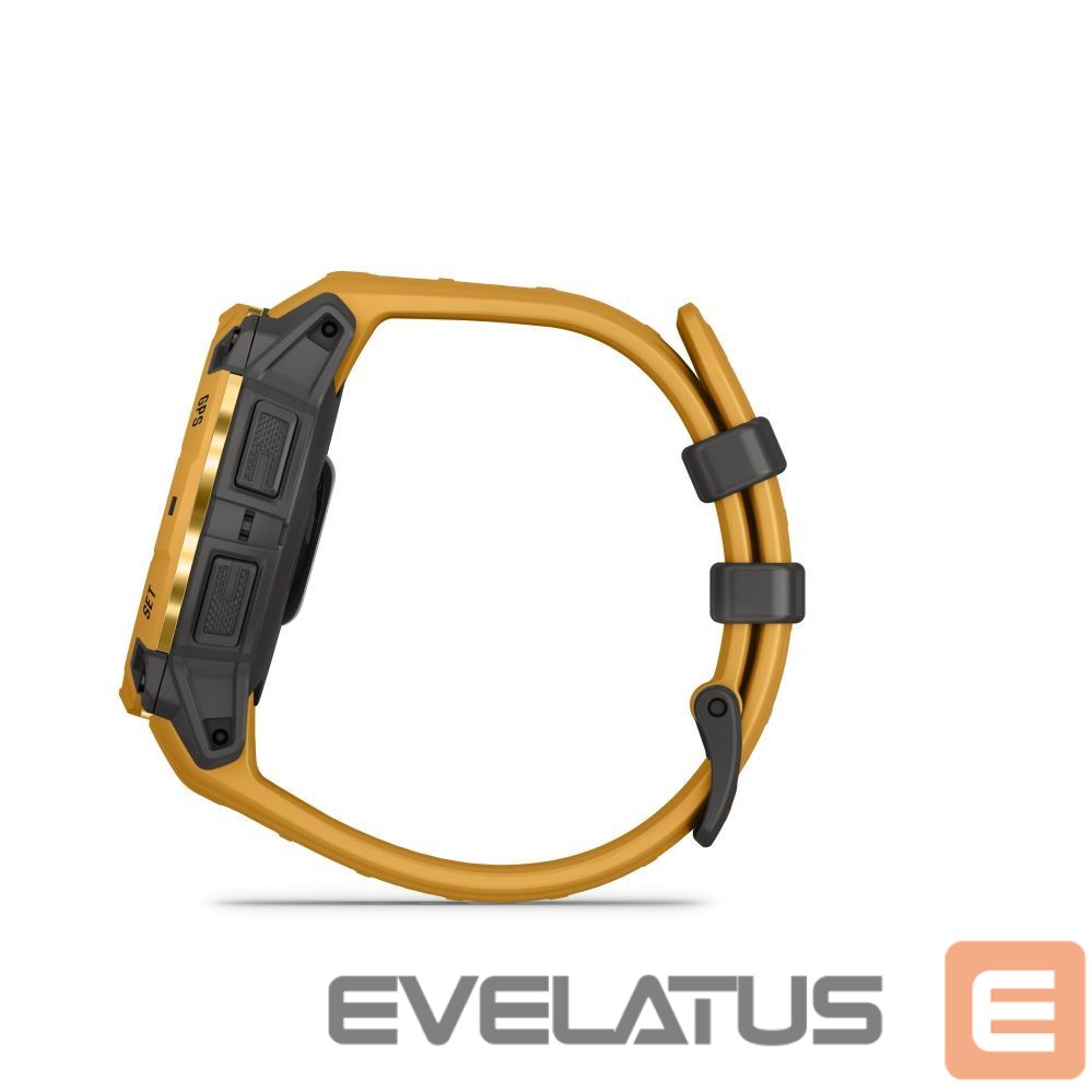 Viedpulksteni Garmin Instinct 3 – 45 mm, Solar
Sunburst with Sunburst/Grey Band