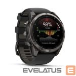 Viedpulksteni Garmin  fenix® 8 Pro – 51 mm, MicroLED
Sapphire, Carbon grey DLC titanium with Black/pebble grey silicone band 