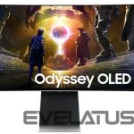 Monitors Samsung  Monitor||34"|Gaming/Smart/Curved/21 : 9|Panel OLED|3440x1440|21:9|175Hz|0.03 ms|Speakers|Swivel|Height adjustable|Tilt|LS34DG850SUXDU 