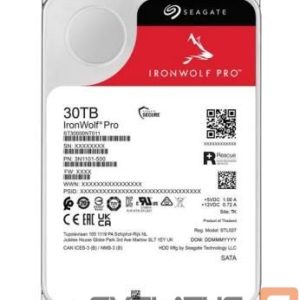 Cietais disks HDD SeaGate  HDD||IronWolf Pro|30TB|512 MB|7200 rpm|3,5"|ST30000NT011 