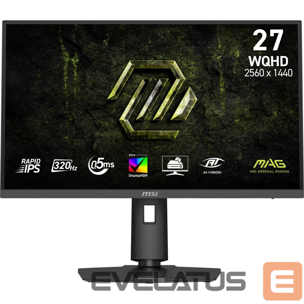 Monitors MSI LCD Monitor||27 "|2560 x 1440 pixels|Wide Quad HD|Native aspect ratio 16:9|LCD|Flat|MAG274QPFX32