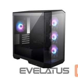 Datoru korpusi MSI  Case||MidiTower|Case product features Transparent panel|Not included|MicroATX|Colour Black|MAGPANOM100RPZ 
