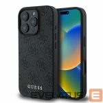 Aizmugurējais vāciņš Guess  Guess 4G Classic iPhone 16 Pro Case - Black 