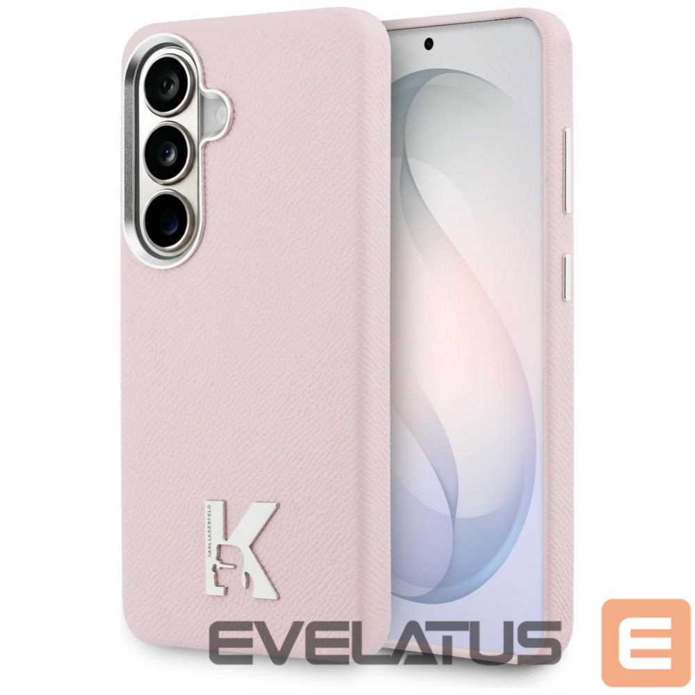 Citas preces Karl Lagerfeld Karl Lagerfeld K Metal Logo MagSafe Case for Samsung Galaxy S26 - Pink