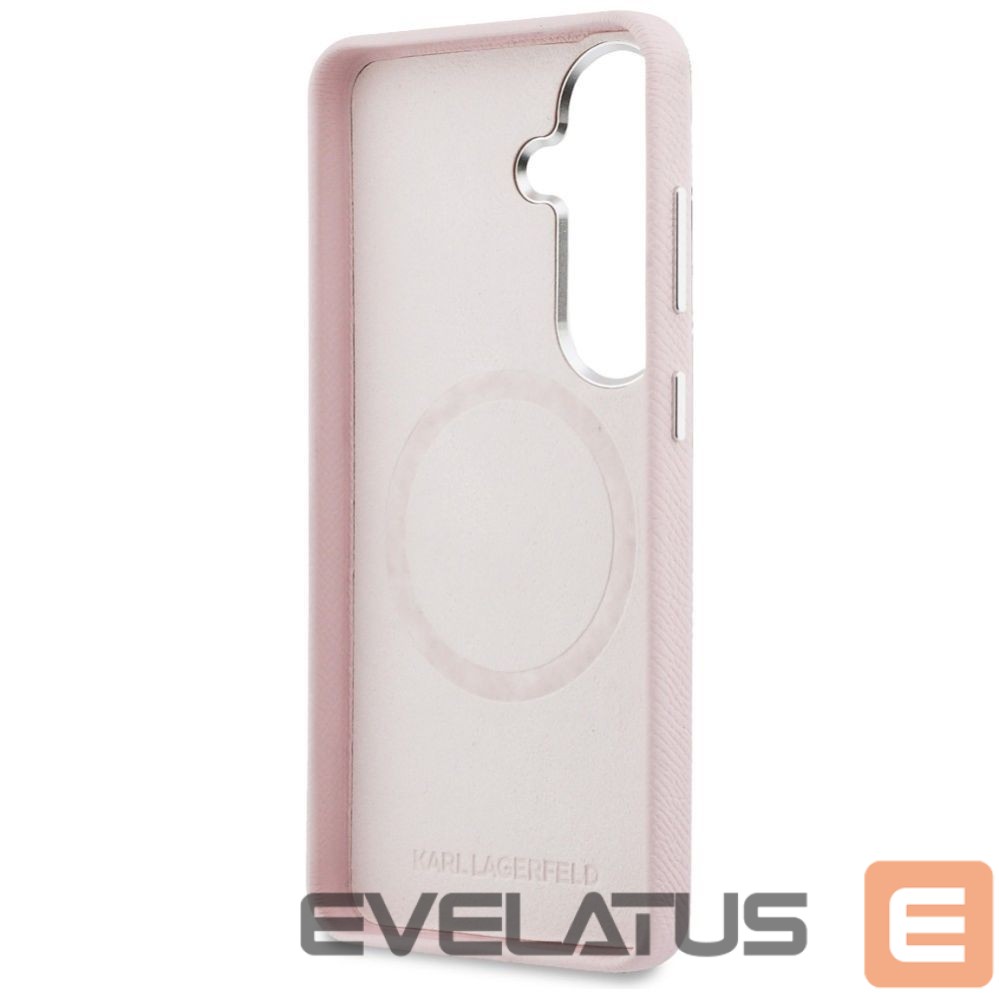 Citas preces Karl Lagerfeld Karl Lagerfeld K Metal Logo MagSafe Case for Samsung Galaxy S26 - Pink
