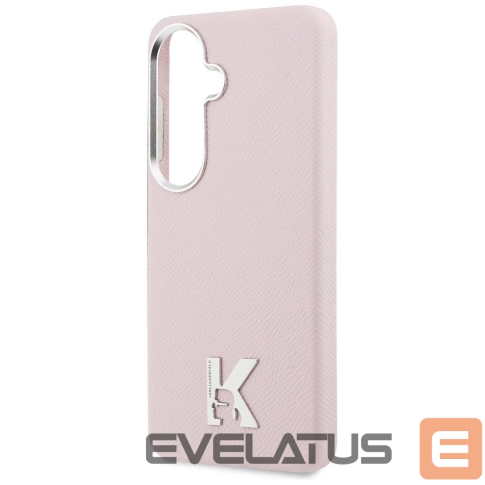 Citas preces Karl Lagerfeld Karl Lagerfeld K Metal Logo MagSafe Case for Samsung Galaxy S26 - Pink