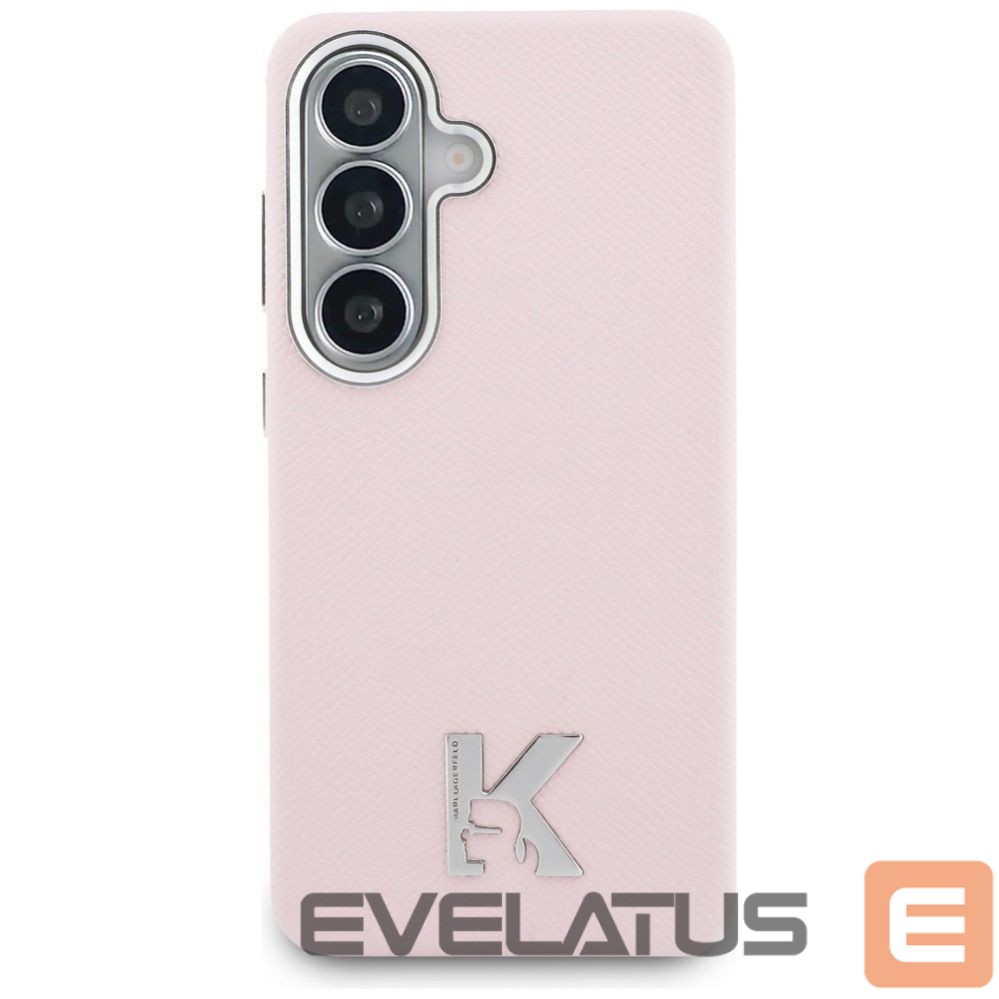 Citas preces Karl Lagerfeld Karl Lagerfeld K Metal Logo MagSafe Case for Samsung Galaxy S26 - Pink
