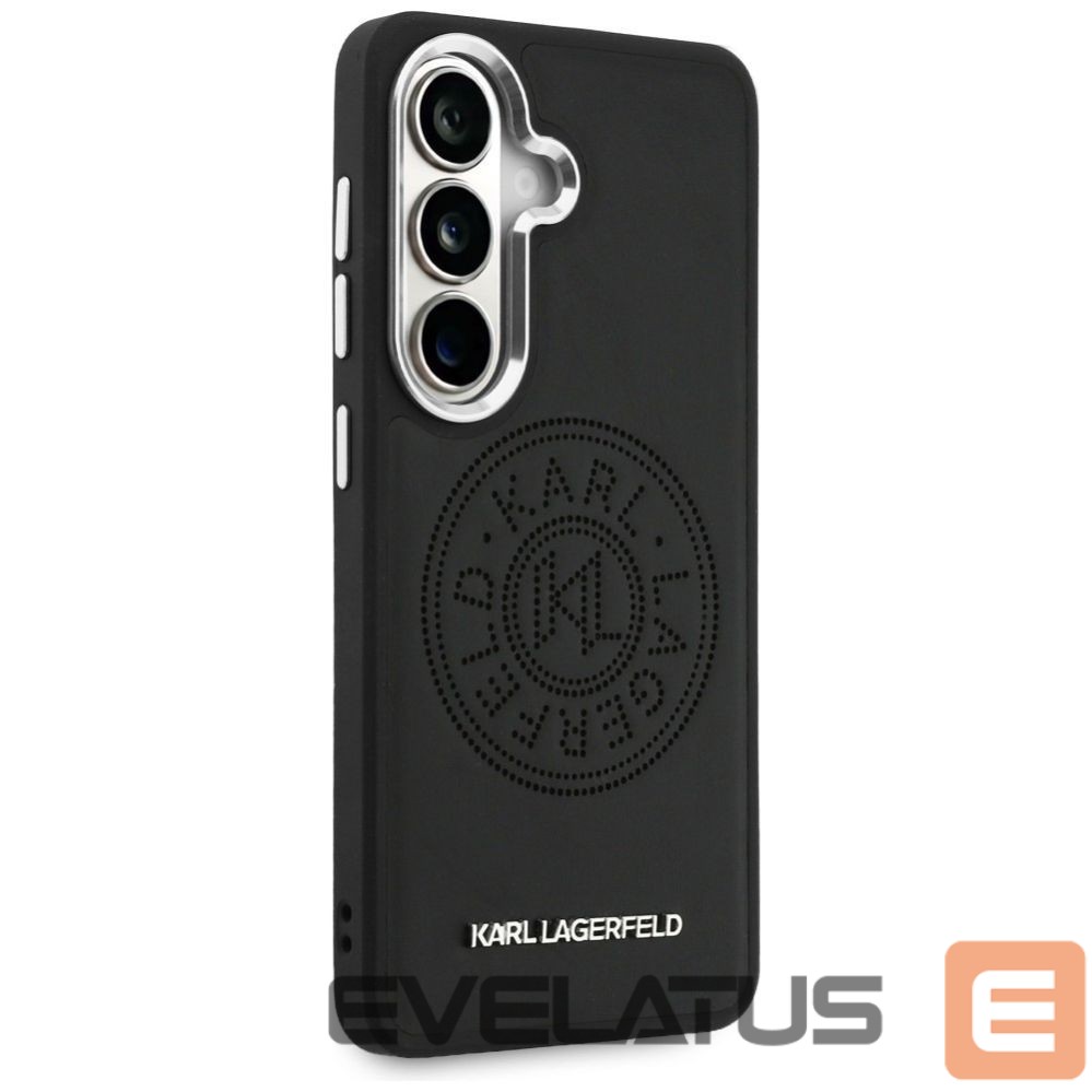 Citas preces Karl Lagerfeld Karl Lagerfeld Perforated KL MagSafe Case for Samsung Galaxy S26 - Black