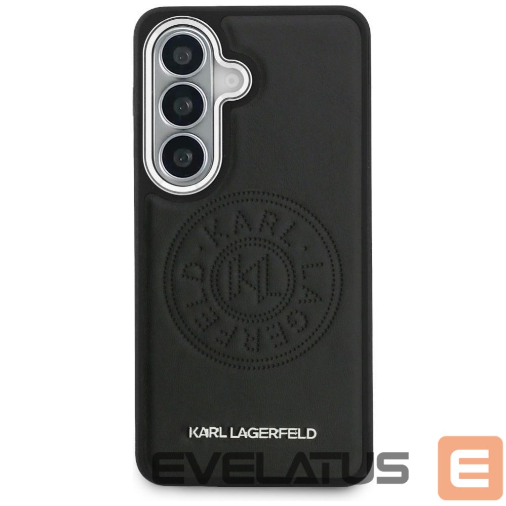 Citas preces Karl Lagerfeld Karl Lagerfeld Perforated KL MagSafe Case for Samsung Galaxy S26 - Black