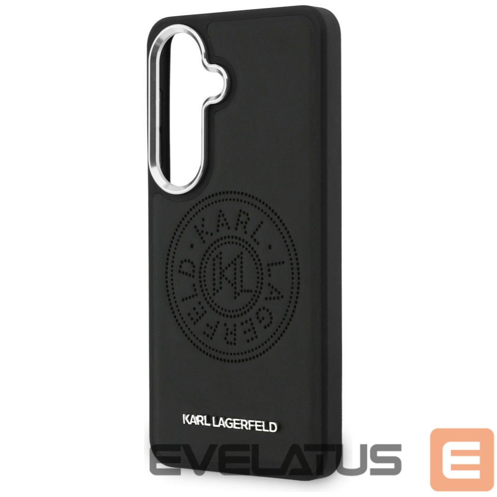 Citas preces Karl Lagerfeld Karl Lagerfeld Perforated KL MagSafe Case for Samsung Galaxy S26 - Black