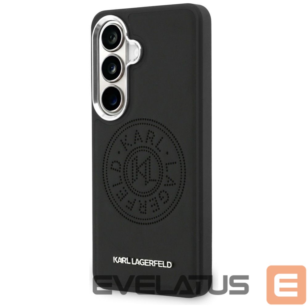 Citas preces Karl Lagerfeld Karl Lagerfeld Perforated KL MagSafe Case for Samsung Galaxy S26 - Black