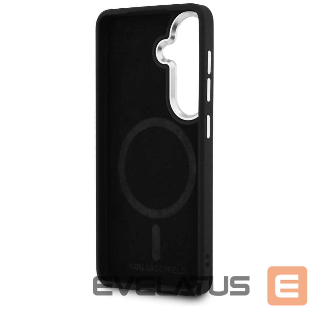 Citas preces Karl Lagerfeld Karl Lagerfeld Perforated KL MagSafe Case for Samsung Galaxy S26 - Black