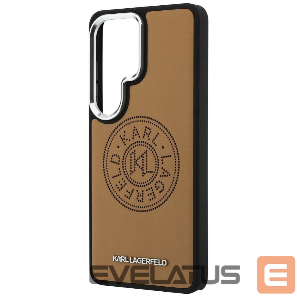 Citas preces Karl Lagerfeld Karl Lagerfeld Perforated KL MagSafe Case for Samsung Galaxy S26 Ultra - Brown