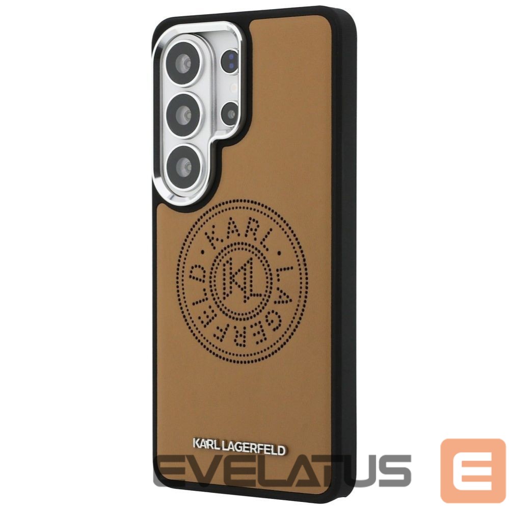 Citas preces Karl Lagerfeld Karl Lagerfeld Perforated KL MagSafe Case for Samsung Galaxy S26 Ultra - Brown