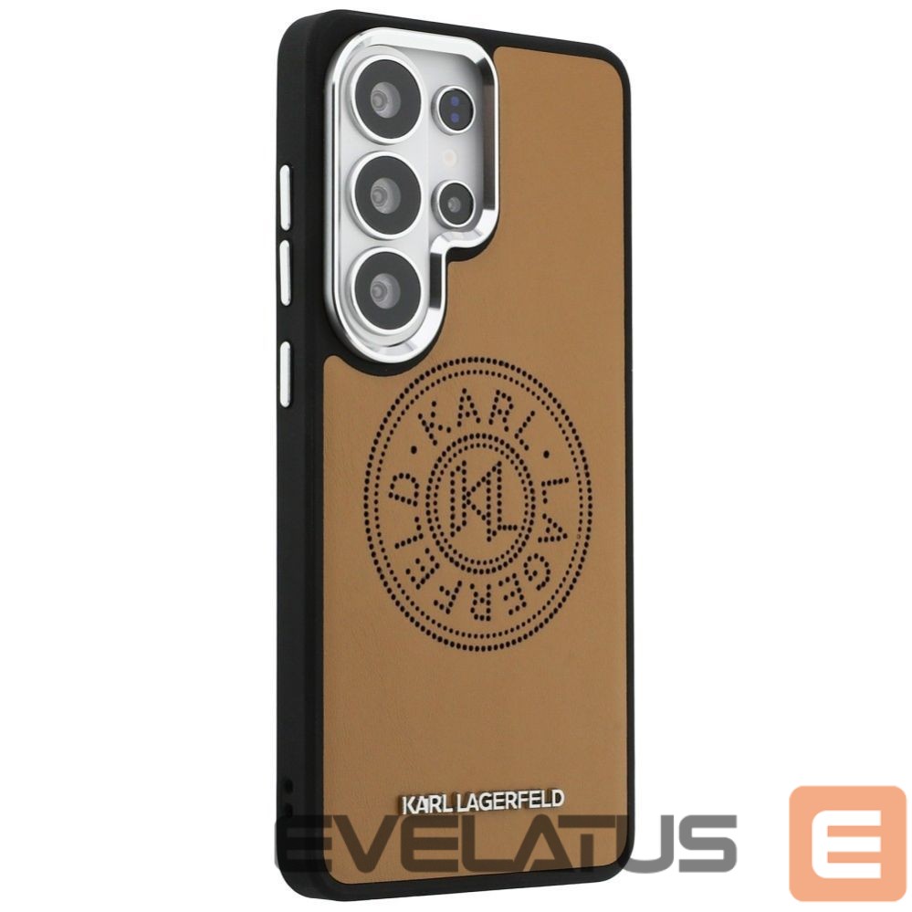 Citas preces Karl Lagerfeld Karl Lagerfeld Perforated KL MagSafe Case for Samsung Galaxy S26 Ultra - Brown