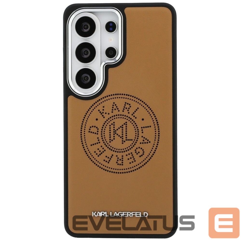 Citas preces Karl Lagerfeld Karl Lagerfeld Perforated KL MagSafe Case for Samsung Galaxy S26 Ultra - Brown