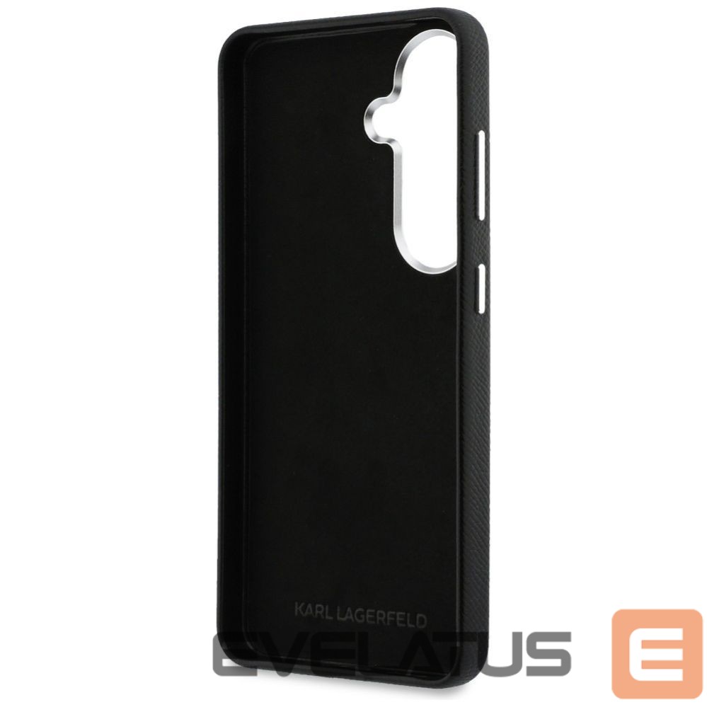 Citas preces Karl Lagerfeld Karl Lagerfeld Saffiano Double Heads Metal Case for Samsung Galaxy S26+ - Black
