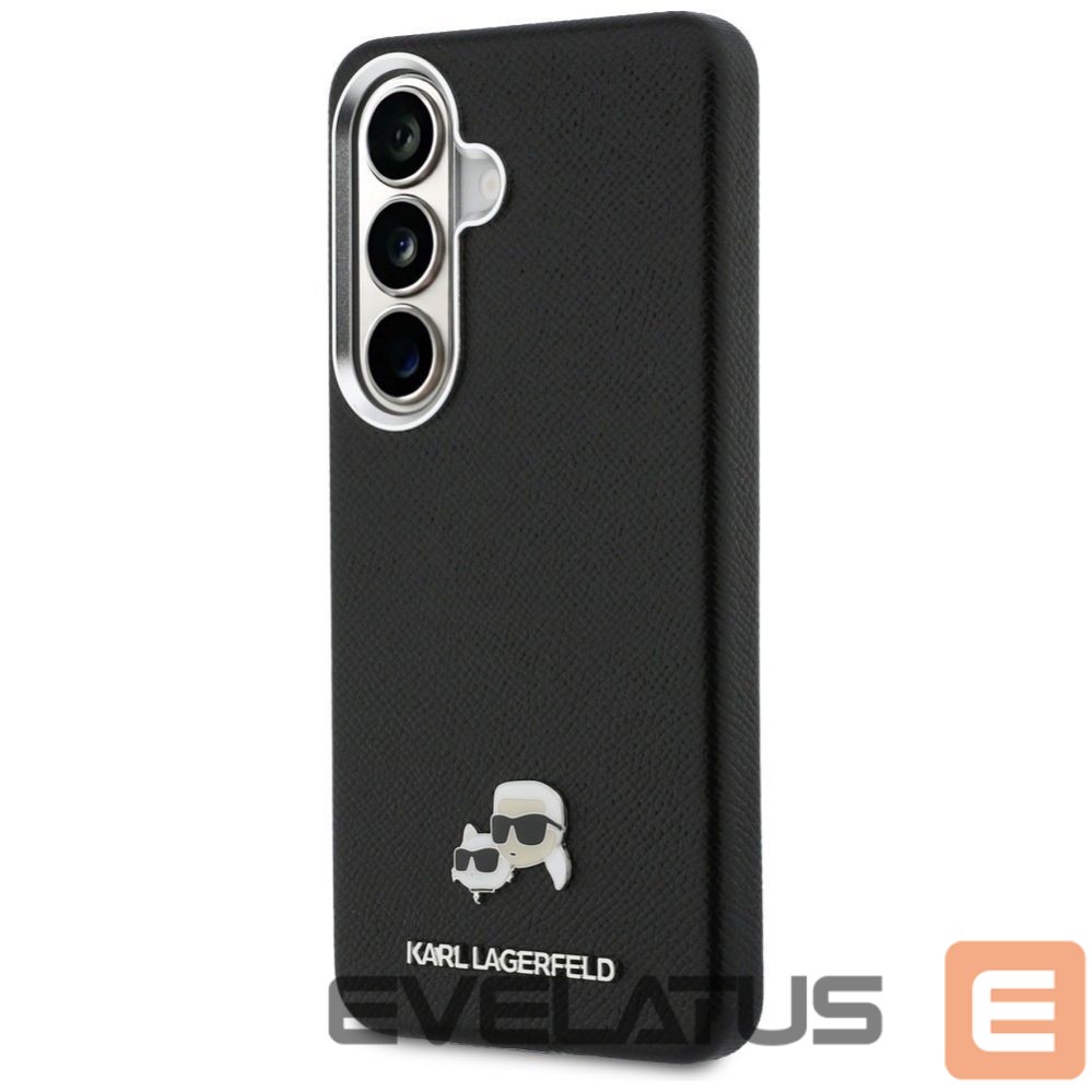 Citas preces Karl Lagerfeld Karl Lagerfeld Saffiano Double Heads Metal Case for Samsung Galaxy S26+ - Black