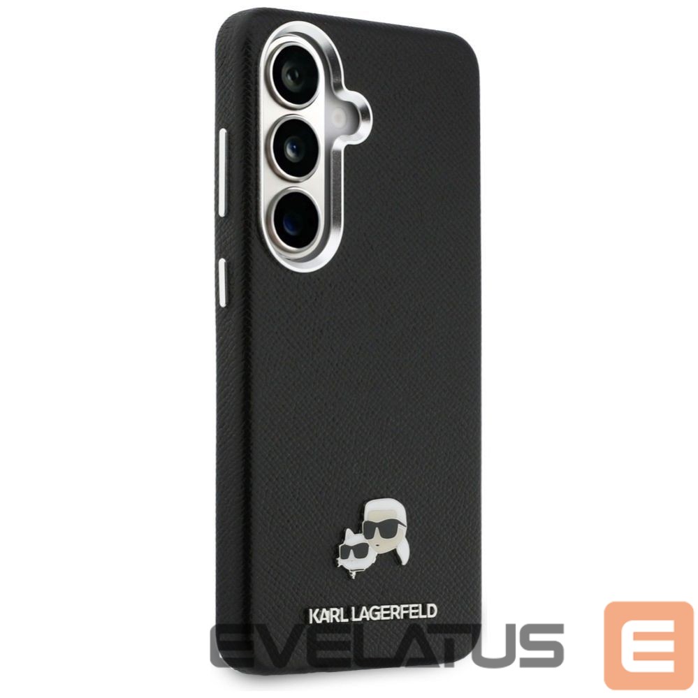 Citas preces Karl Lagerfeld Karl Lagerfeld Saffiano Double Heads Metal Case for Samsung Galaxy S26+ - Black