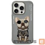 Citas preces Nimmy  Nimmy Glasses Cool Dog Case for iPhone 16 Pro Max - Gray 