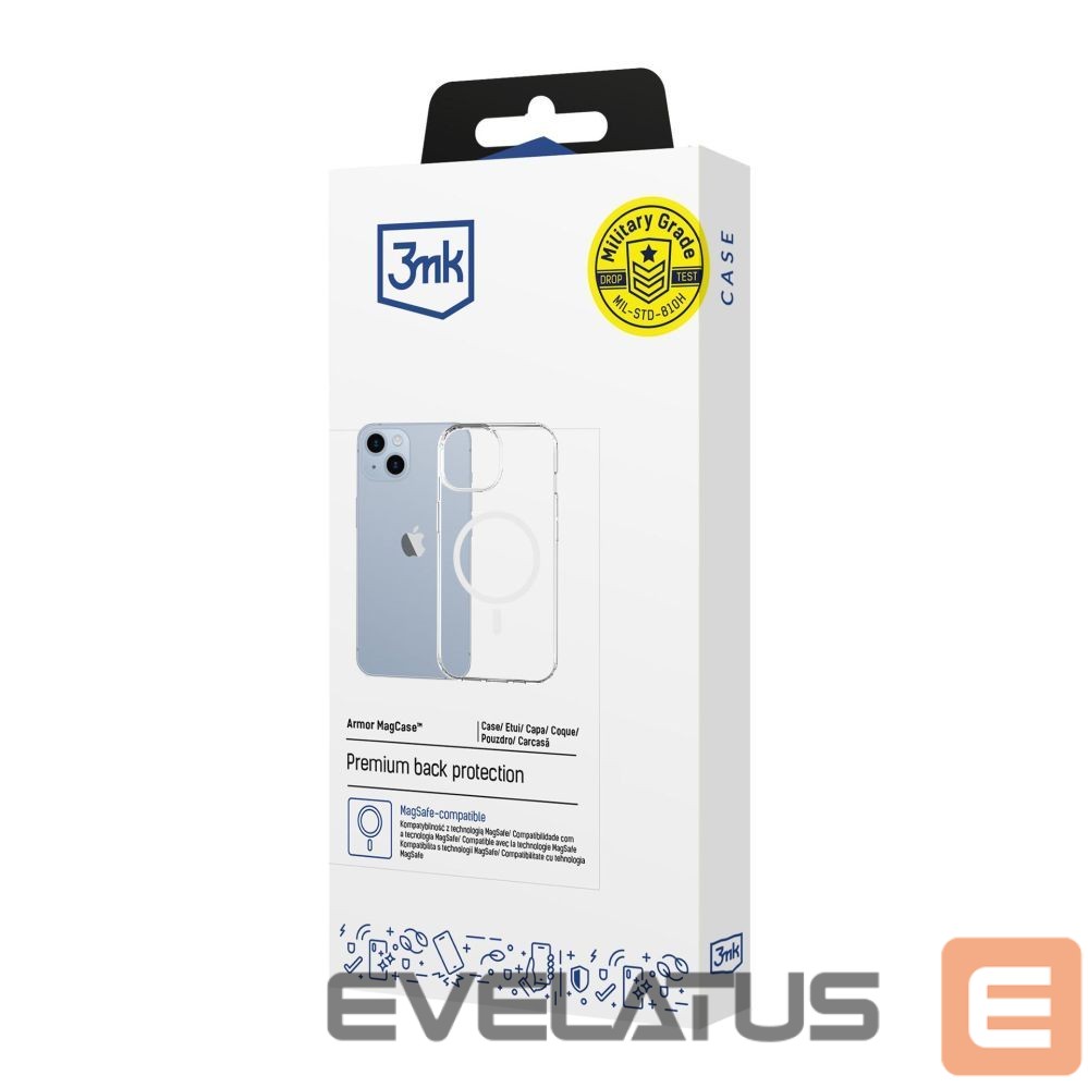 Citas preces 3MK 3mk Armor Magcase for iPhone 14 Plus - Transparent