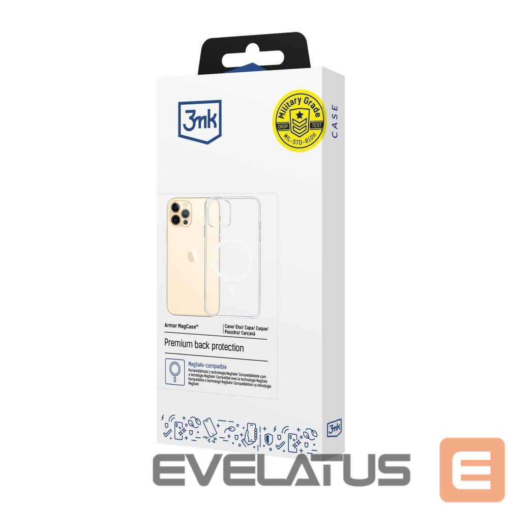Citas preces 3MK 3mk Armor Magcase for iPhone 12 Pro Max - Transparent