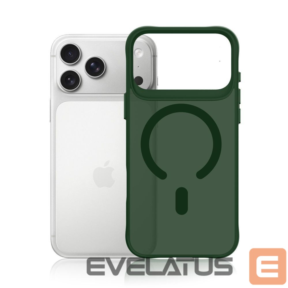 Citas preces 3MK 3mk Smoke MagCase for iPhone 17 Pro - Green-Translucent