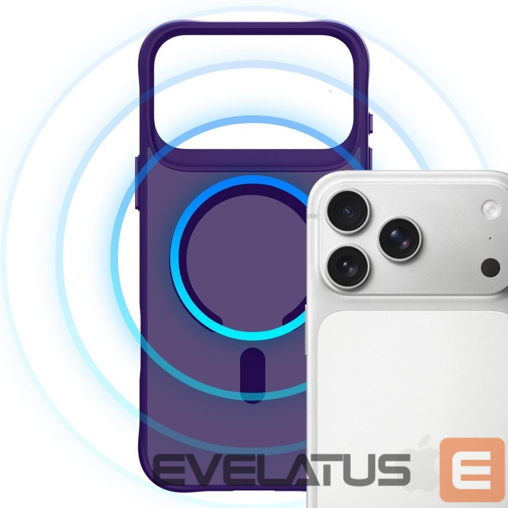 Citas preces 3MK 3mk Smoke MagCase for iPhone 17 Pro Max - Purple-Translucent