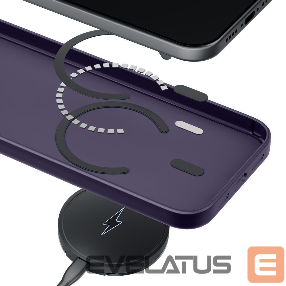 Citas preces 3MK 3mk Smoke MagCase for iPhone 17 Pro Max - Purple-Translucent